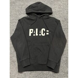Palace Skateboards Graphic Logo Hoodie Black Mens Size Medium Sweatshirt